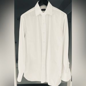 Tom Ford Poplin Classic Fit Barrel Cuff Shirt